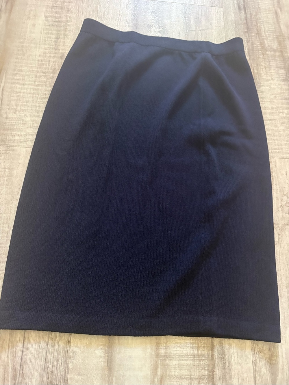 St. John Basics Navy Blue Skirt 8